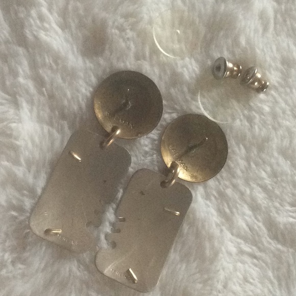 David Badman Sterling Silver Mixed Metal Earrings Vintage - Picture 4 of 8